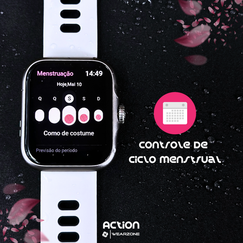 SMARTWATCH ACTION WEARZONE | A PROVA D'ÁGUA, GPS INTEGRADO