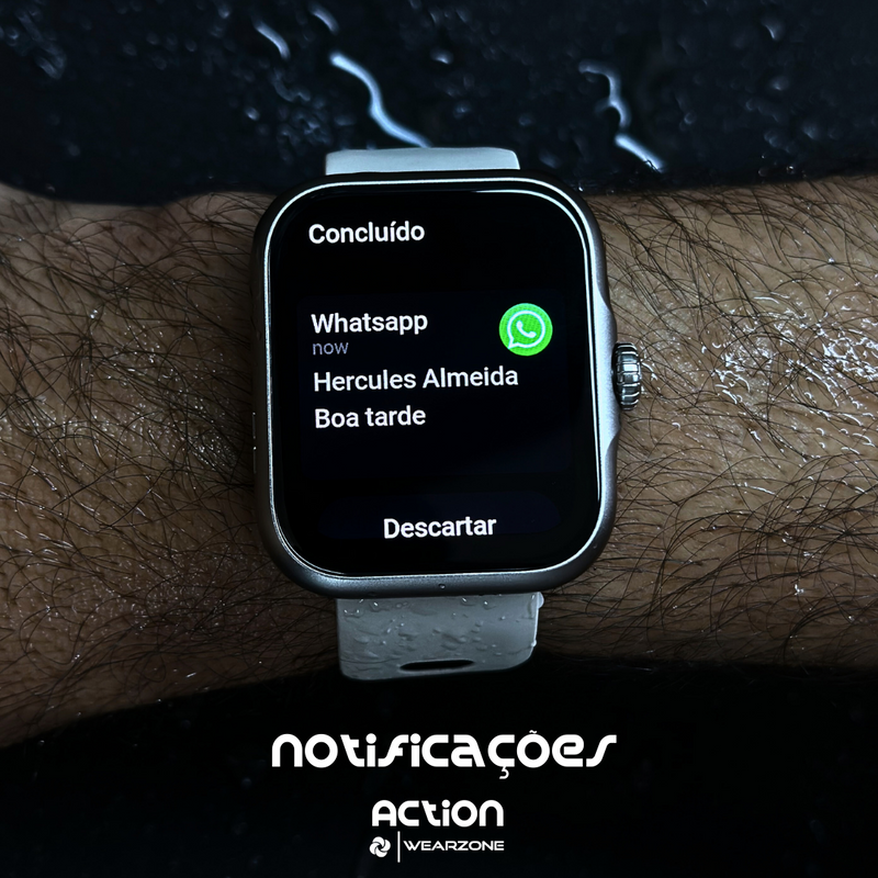 SMARTWATCH ACTION WEARZONE | A PROVA D'ÁGUA, GPS INTEGRADO