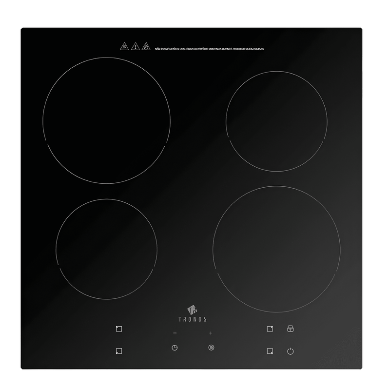 Fogão Cooktop de Indução 4 Bocas Tronos IF7210B3-CC 220V - Mesa Vitrocerâmica, 7200W, Controle Touch