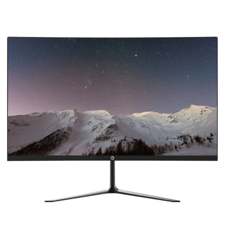 Monitor LED 23.8" BrazilPC 24WCF-75 FHD 75Hz Antirreflexo Curvo R2800 Frameless Preto Widescreen