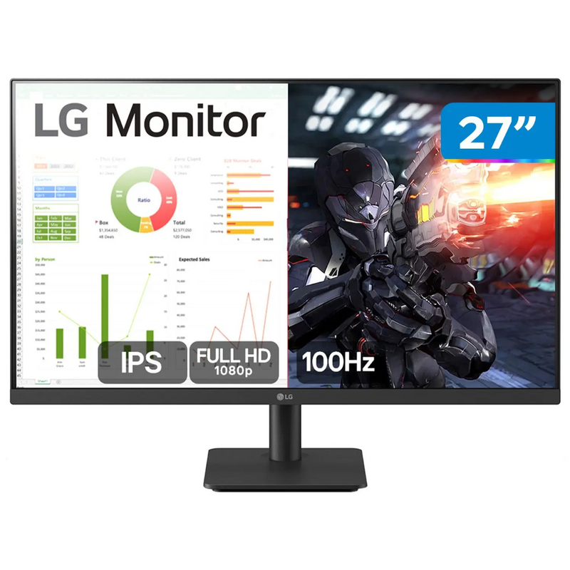 Monitor Led 27" Lg 27 ms500-b.awzm Fullhd 100hz