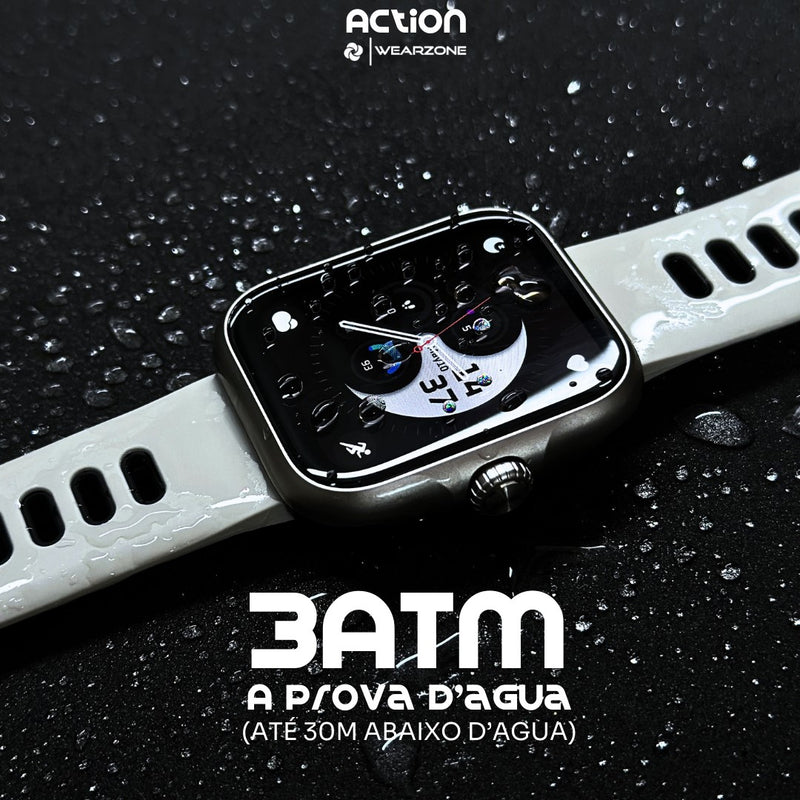 SMARTWATCH ACTION WEARZONE | A PROVA D'ÁGUA, GPS INTEGRADO