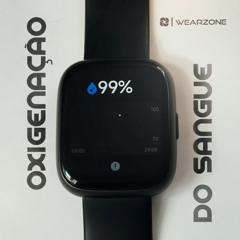 SMARTWATCH PULSE WEARZONE | A PROVA D'ÁGUA, ALEXA integrada, Até 7 Dias de Bateria
