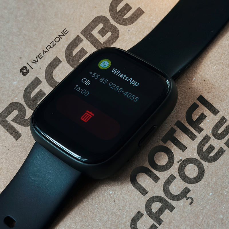 SMARTWATCH PULSE WEARZONE | A PROVA D'ÁGUA, ALEXA integrada, Até 7 Dias de Bateria