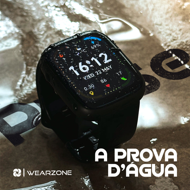 SMARTWATCH PULSE WEARZONE | A PROVA D'ÁGUA, ALEXA integrada, Até 7 Dias de Bateria