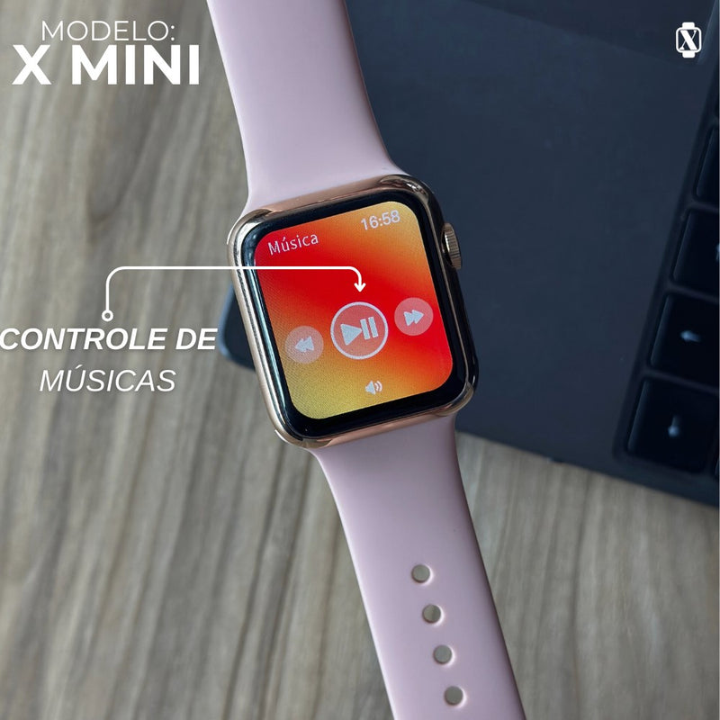 SMARTWATCH  X MINI 38mm + BRINDES + FRETE GRÁTIS + 6X SEM JUROS