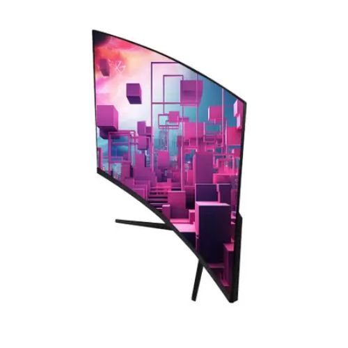 Monitor Led 31,5" Tronos Frameless Curvo Fullhd 75hz R1500 Preto